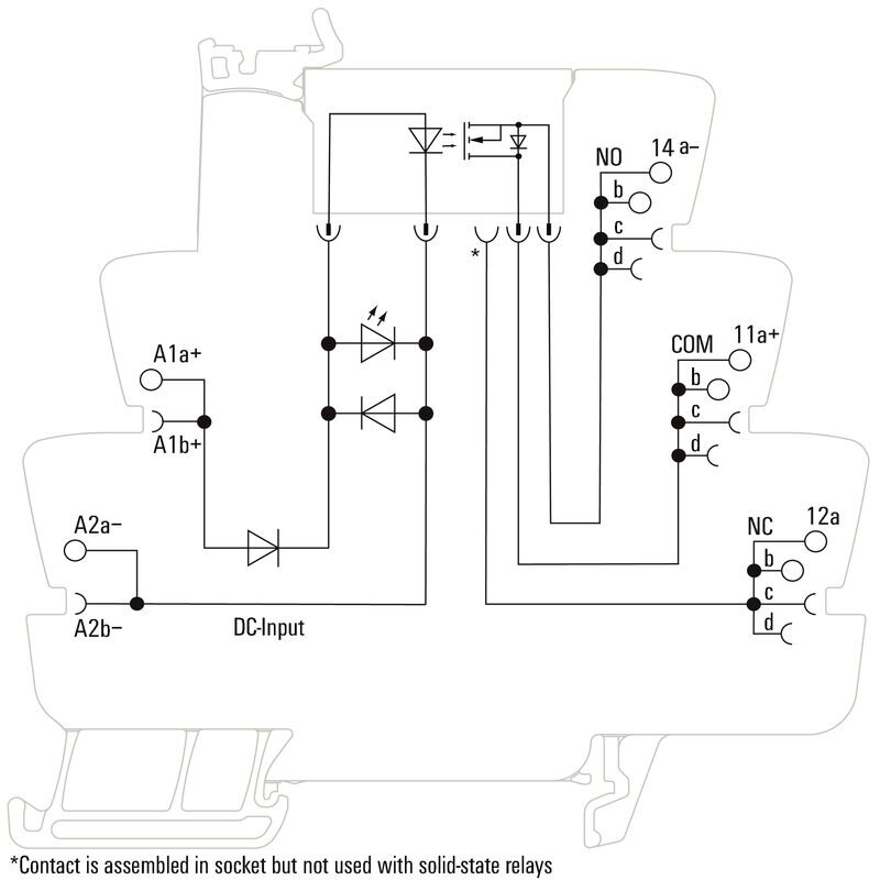 Releer og analoge skiller, Solid State, TOS 24VDC 24VDC 5A - Bilde 3