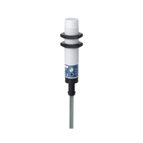 Kapasitiv tilstedeværelsesensor XT, sylindrisk M18, plast, Sn 8 mm, kabel 2 m