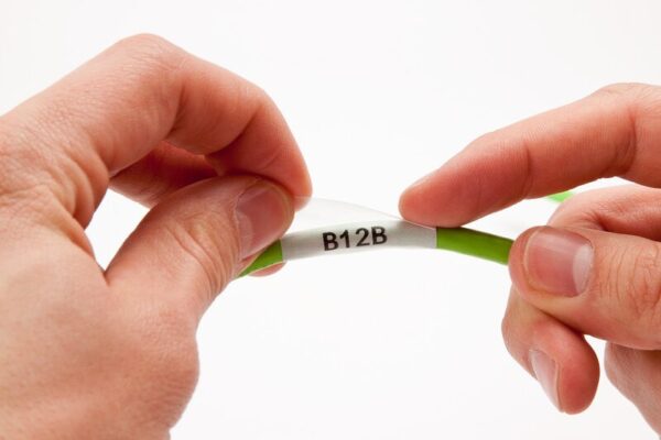 Ledningsmerker til maskin, SELV.LAM F/BBP33 HVIT 44,5x 38,10 MM R/1000