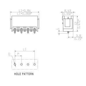 Pluggbare, KONTAKTER SL 5.08HC/09/180B 3.2SN OR BX - Bilde 7