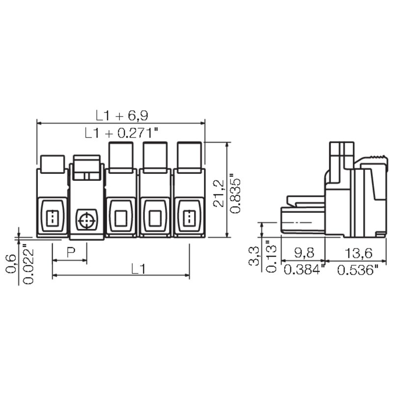 Pluggbare, KONTAKTER BLZ 7.62IT/02/180MF2 SN BK BX - Bilde 5