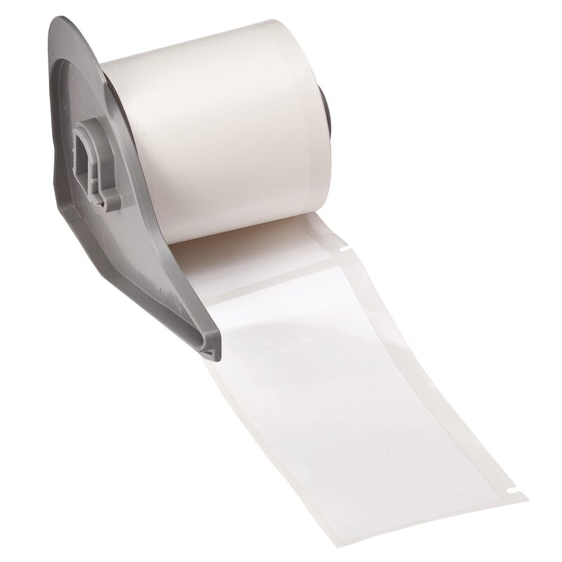 Etiketter til maskin, PERM.POLY F/BMP-71 101,6X48,26 HVIT R/100/M710 - Bilde 1