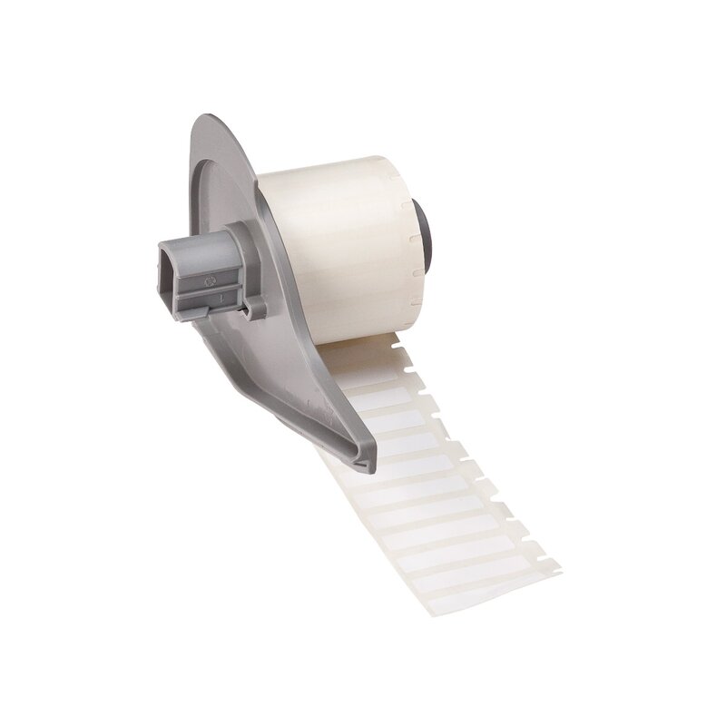 Etiketter til maskin, PERM.POLY F/BMP71 31,75X6,35 HVIT R/750/M710 - Bilde 1