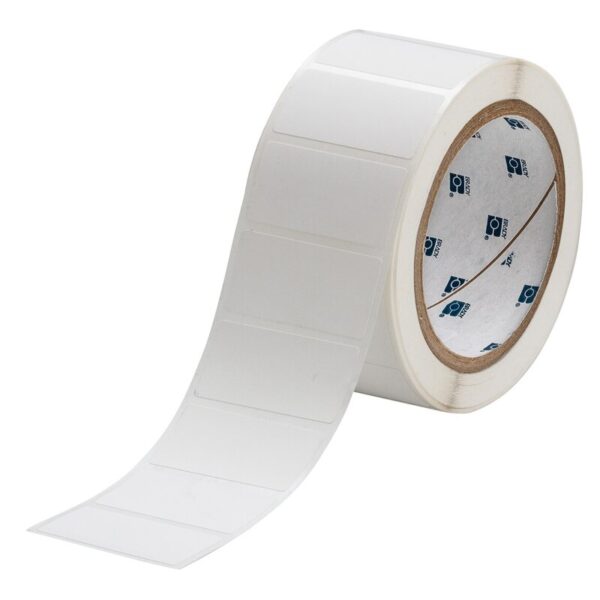 Etiketter til maskin, PERM.POLY.50,8X25,4 HVIT RULL A 3000