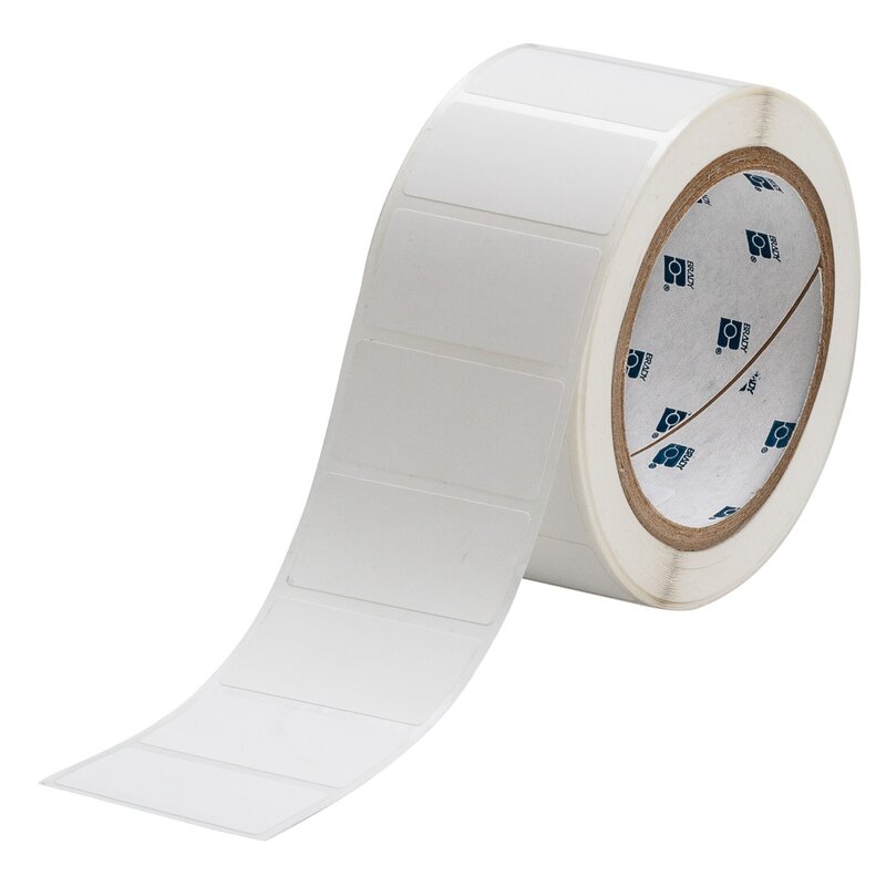 Etiketter til maskin, PERM.POLY.50,8X25,4 HVIT RULL A 3000 - Bilde 1