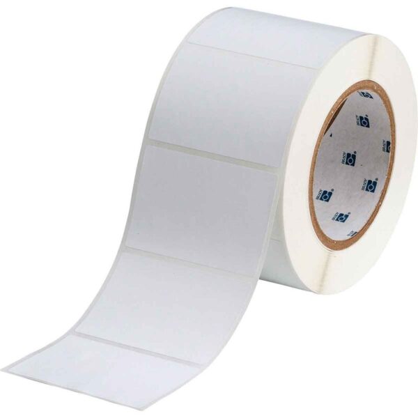 Etiketter til maskin, METALL.POLY.76,2X50,8MM SØLV R/1000