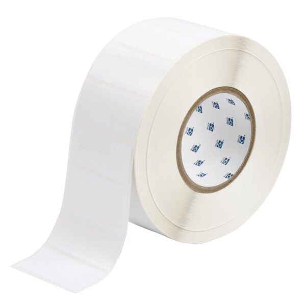 Etiketter til maskin, PERM.POLY.69,85X31,75 HVIT RULL A 3000