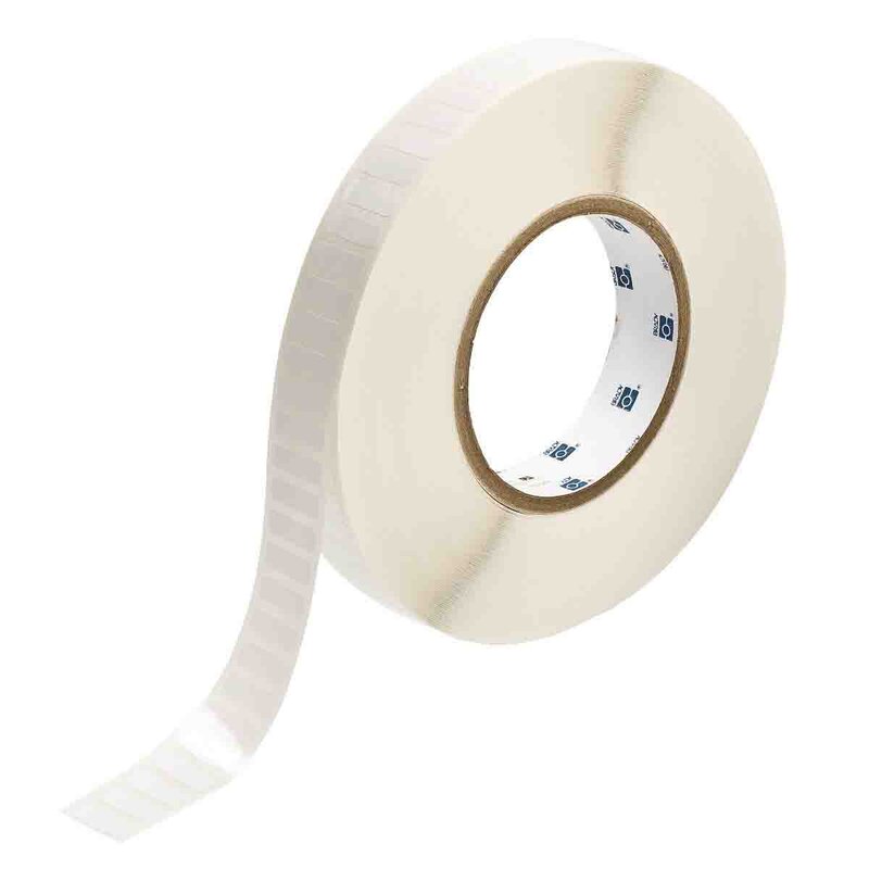 Etiketter til maskin, PERM.POLY.19,05X6,35 HVIT RULL A 10000 - Bilde 1