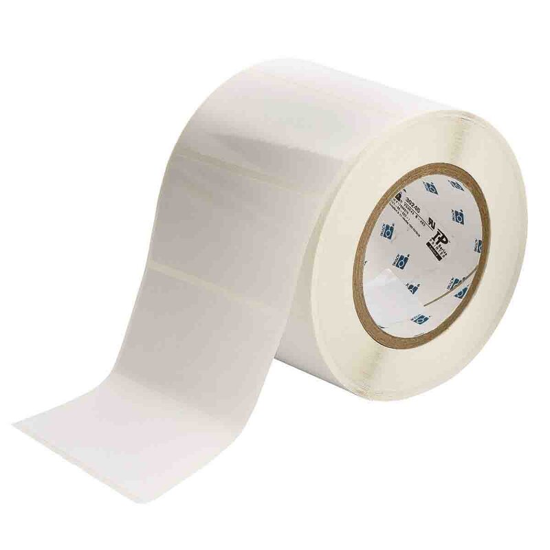 Etiketter til maskin, ULTRA AGRES Polyester etikett 101,6X50,8 mm (1000/rull) - Bilde 1