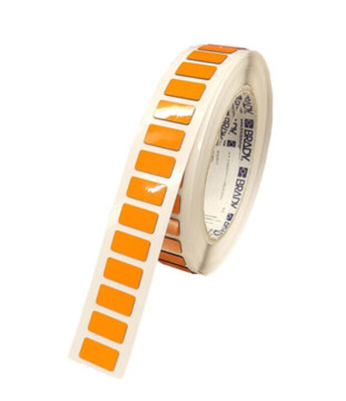 Skilt til  maskin, THT EPREP SPES.18X12 ORANGE R/1000 - Bilde 1