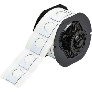Skilt til  maskin,Eprep Bryterskilt HVIT Hulldiamter 22,6mm Nøkkelhull_B30EP-167-593-WT R/200 - Bilde 1