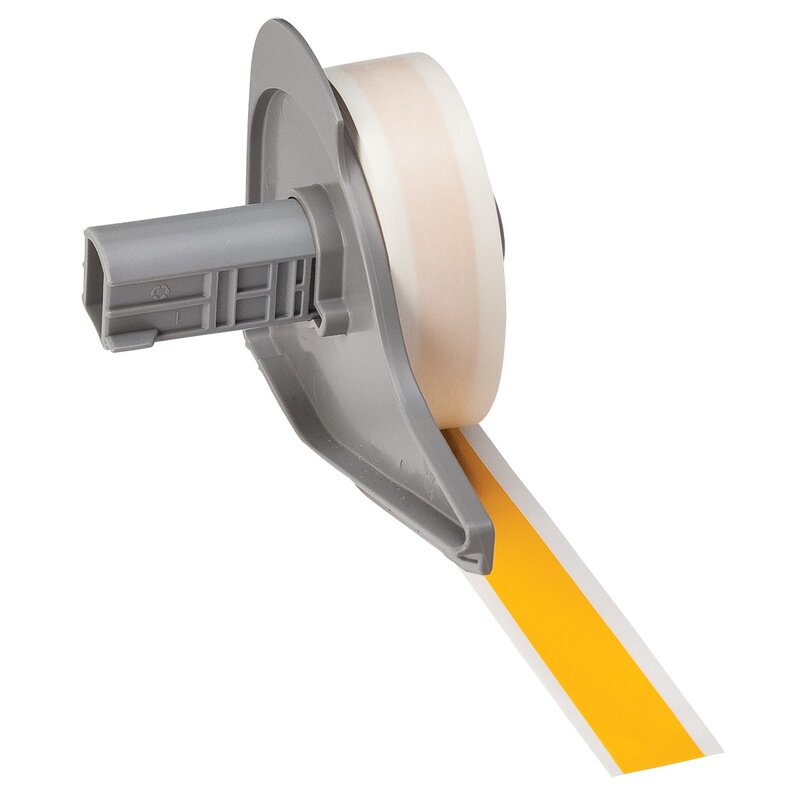 Tape til maskin, VINYL F/BMP71 GUL 12,7MMX15,24M/M710 - Bilde 1