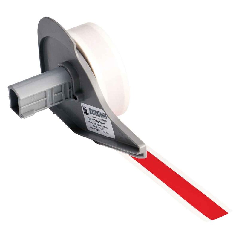 Tape til maskin, VINYL F/BMP71 RØD 12,7MMX15,24M/M710 - Bilde 1