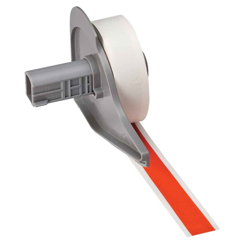Tape til maskin, VINYL F/BMP71 ORANGE 12,7MMX15,24M/M710 - Bilde 1