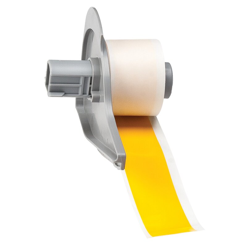 Tape til maskin, VINYL F/BMP71 GUL 25,4MMX15,24M/M710 - Bilde 1