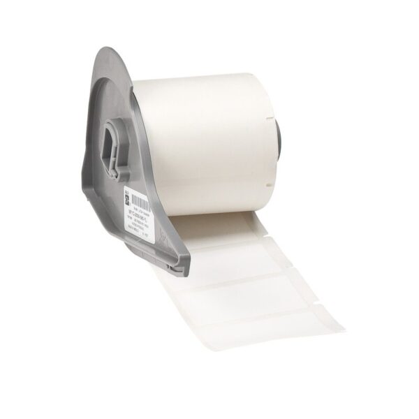 Etiketter til maskin, NYLON CLOTH F/BMP71 48,26X25,40 HVIT R/250/M710