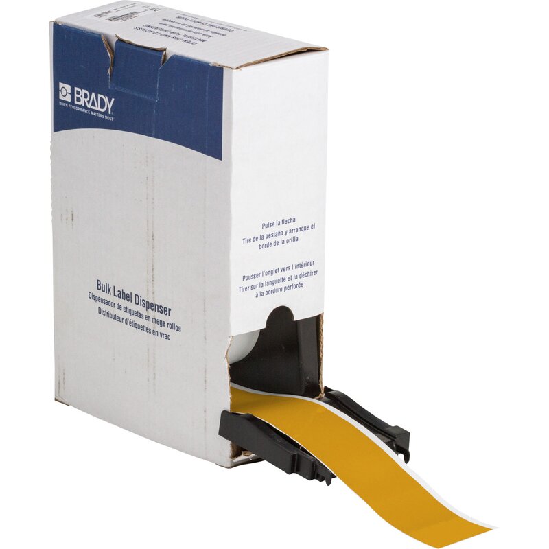 Tape til maskin, Reflekt tape f/bmp71 gul 50,8mmX22,9M/M710 - Bilde 1