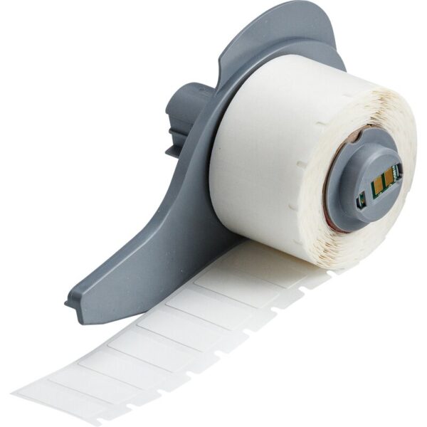 Etiketter til maskin, AVTAGB.VINYL F/BMP71 9,53X25,4 HVIT R/500/M710