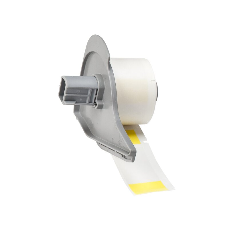 Ledningsmerker til maskin, SELV.LAM.F/BMP71 25,4X63,5 GUL RULL/100/M710 - Bilde 1