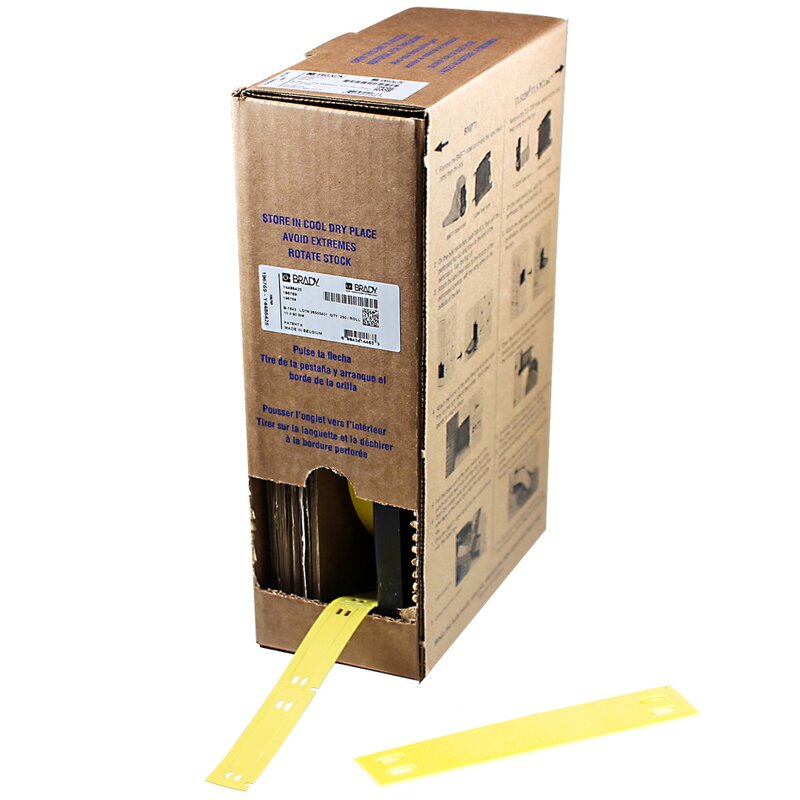 Kabelmerker, KABELM.7643 F/BMP71 60X10 GUL R/250/M710 - Bilde 1
