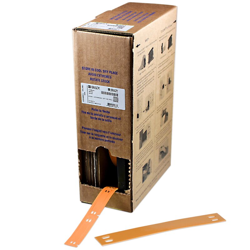 Kabelmerker, KABELM.7643 F/BMP71 75X10 ORANGE R/250/M710 - Bilde 1