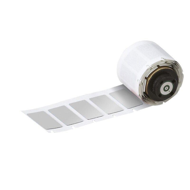 Skilt til  maskin, EPREP F/BMP71 SØLV 27X18MM R/150/M710 - Bilde 1