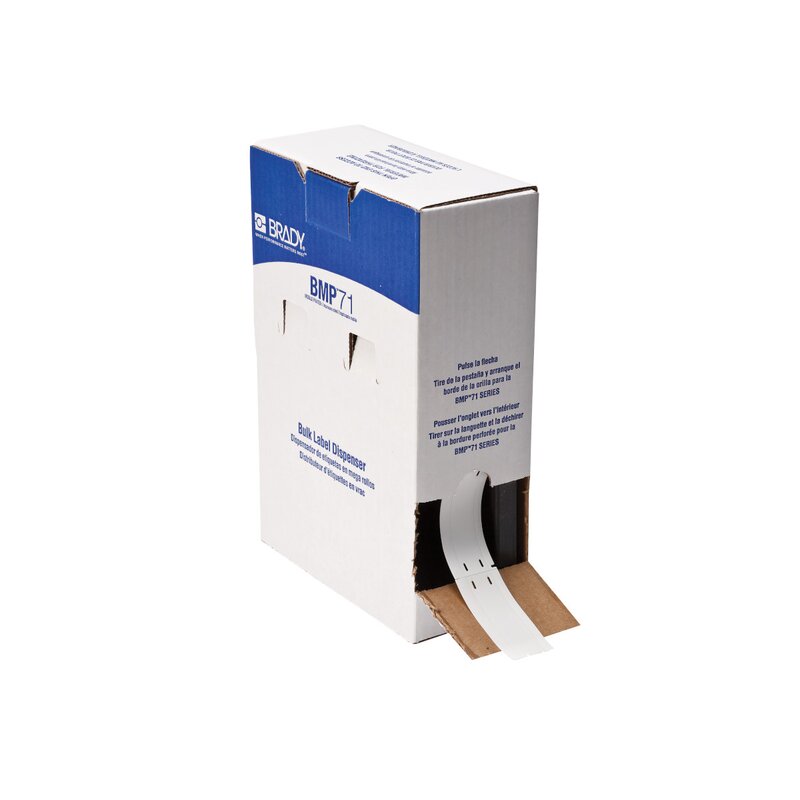 Kabelmerker, KABELM.RIVES.F/BMP71 12X50MM HVIT R/1000/M710 - Bilde 1