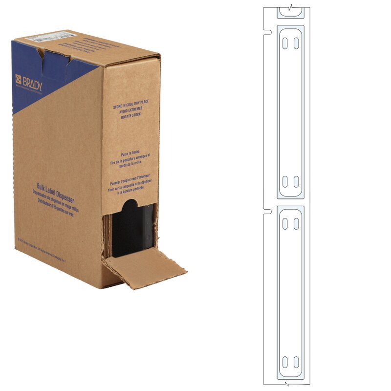 Kabelmerker, KABELMERKE F/BMP71 75X10 HVIT R/250/M710 - Bilde 1