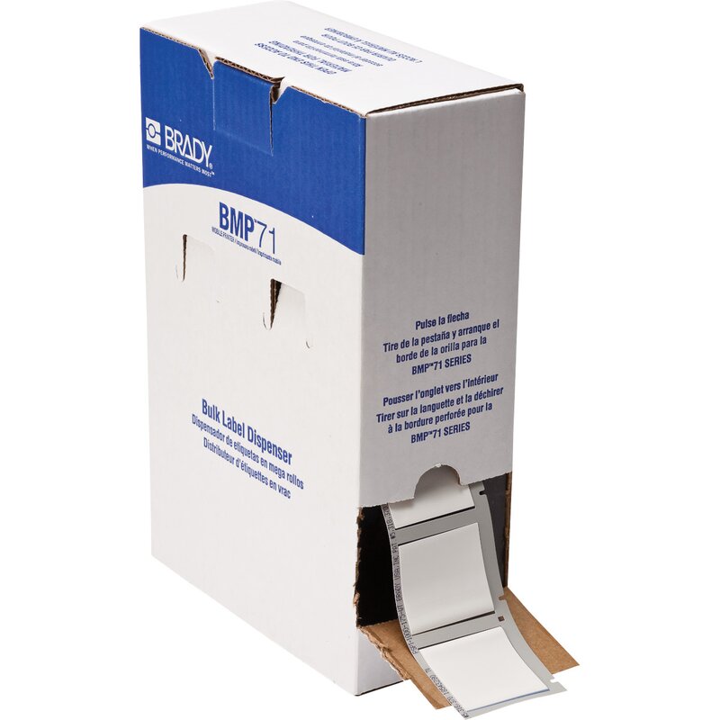 Ledningsmerker til maskin, KRYMP 44,83X42,16 F/BMP-71 HVIT R/500/M710 - Bilde 1