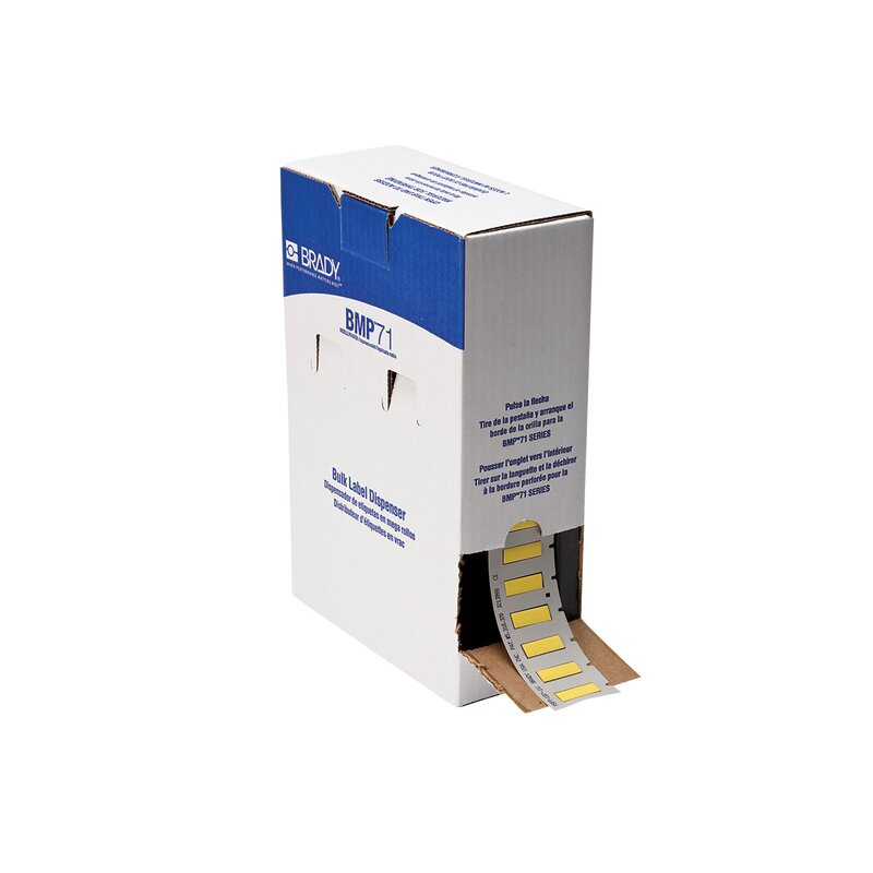 Ledningsmerker til maskin, KRYMP 25,78X8,51 F/BMP71 GUL R/1000/M710 - Bilde 1