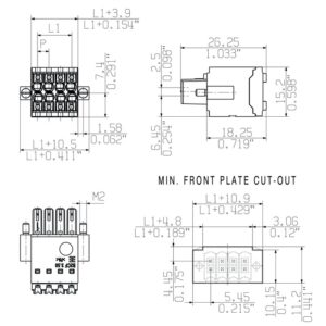 Pluggbare, KONTAKTER B2CF 3.50/20/180F SN OR BX - Bilde 3