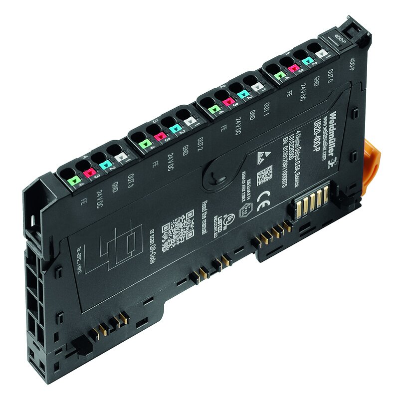 IO-Modul, UR20-4DO-P, 4 DIGITALE UTGANGER, 24VDC, 0.5A - Bilde 1