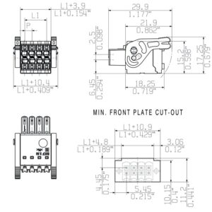 Pluggbare, KONTAKTER B2CF 3.50/10/180LH SN BK BX - Bilde 2