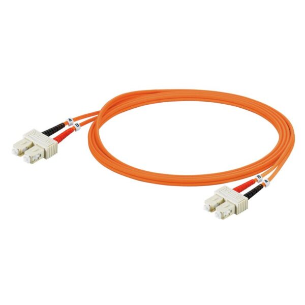 Fiber, Fiber kabler, FIBER PATCH, LC-DUPLEX, 50 µM, 2M