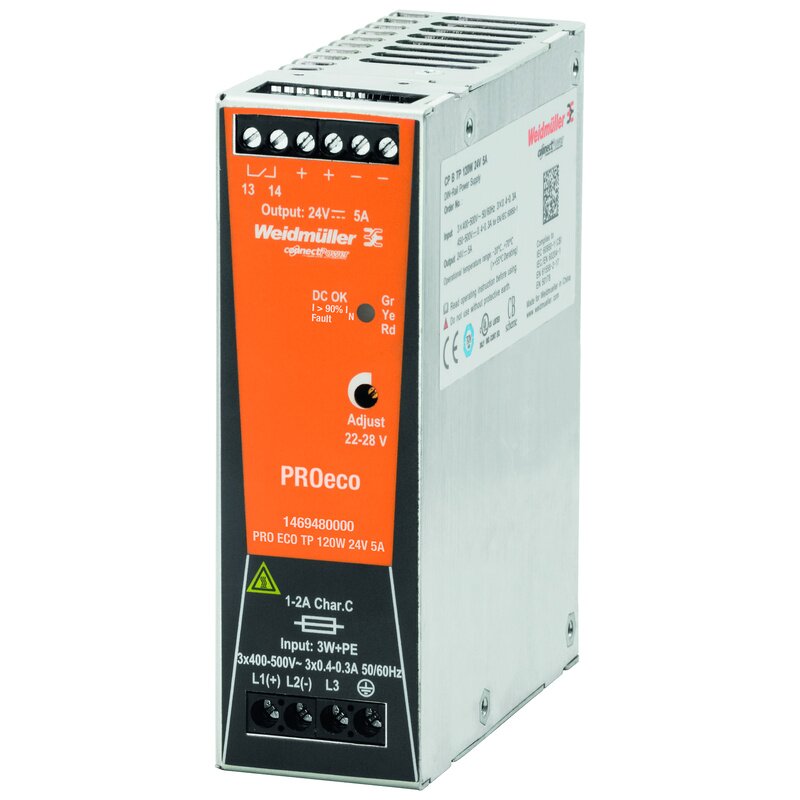 Strømforsyning AC/DC, PRO ECO 120W 12V 10A - Bilde 1