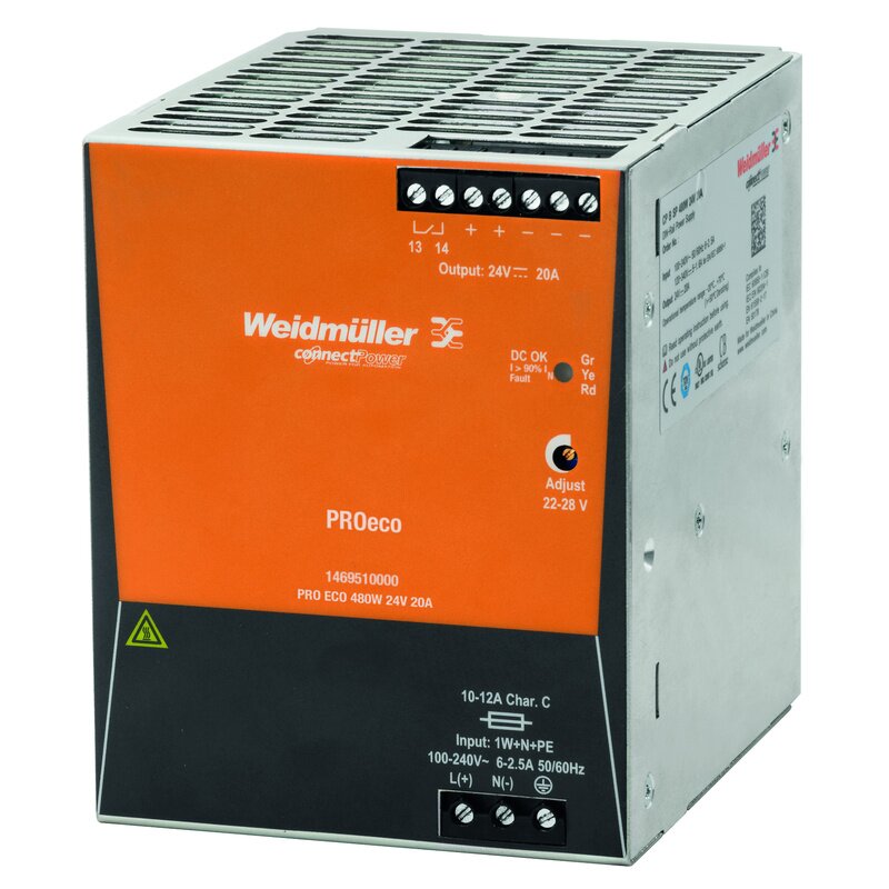 Strømforsyning AC/DC, PRO ECO 480W 24V 20A - Bilde 1