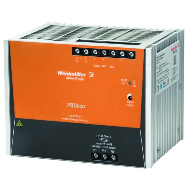 Strømforsyning AC/DC, PRO ECO 960W 24V 40A
