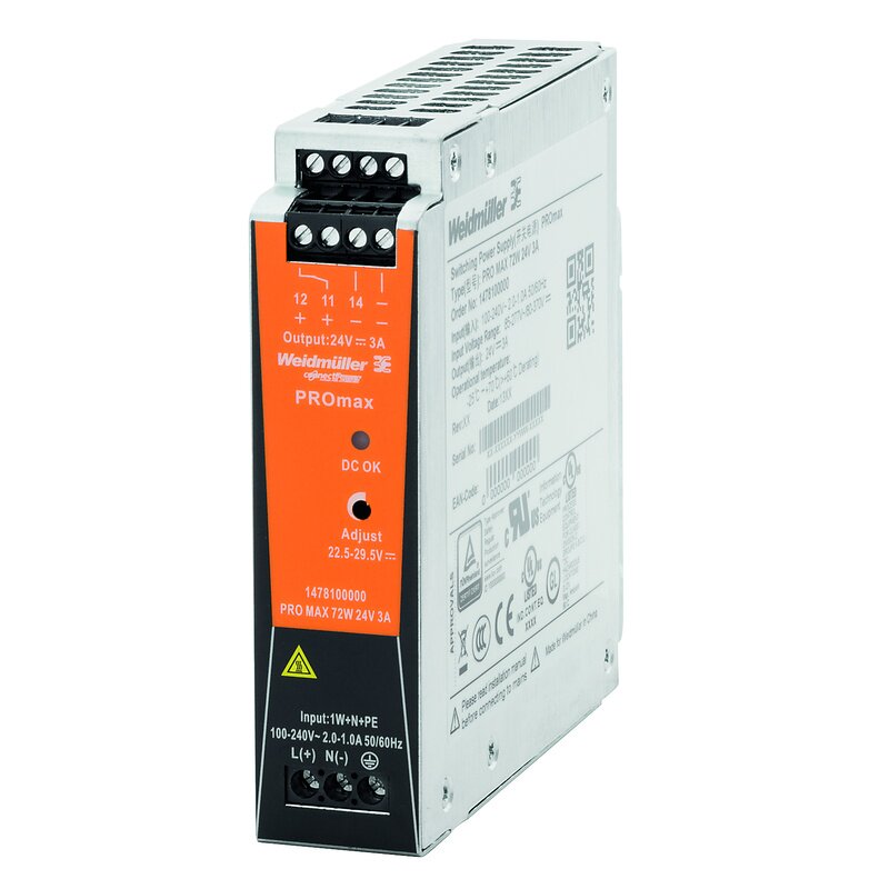 Strømforsyning AC/DC, PRO MAX 72W 12V 6A - Bilde 1