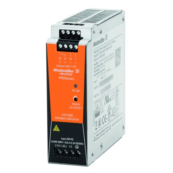 Strømforsyning AC/DC, PRO MAX3 120W 24V 5A