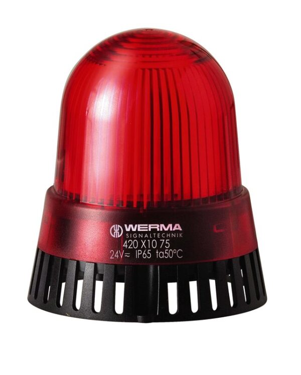 Lyd, LED MULTI-TONE SIRENE BM 8 TONE 24VAC/DC RØD