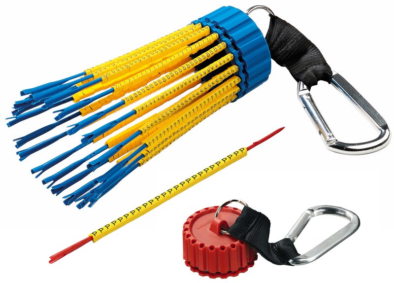 Ledningsmerking med trykk, CLI R 1-3 KOMPLETT M/MERKER 1,5 - 4 mm2 - Bilde 1