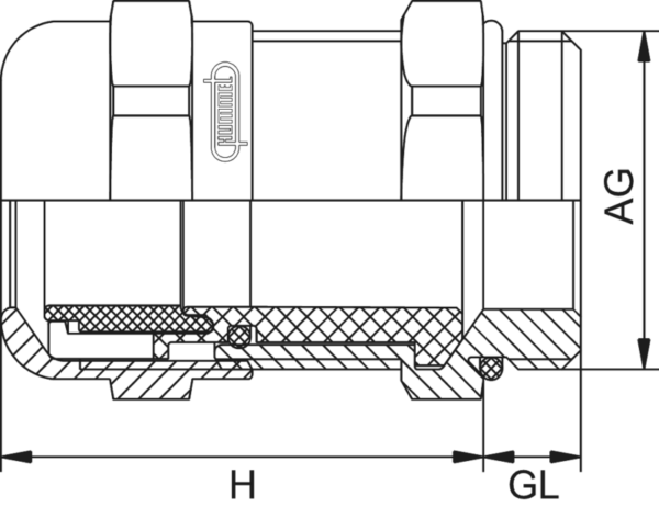 Nippel, HSK-M-EMC-D M12X1,5 LANG 1631120030