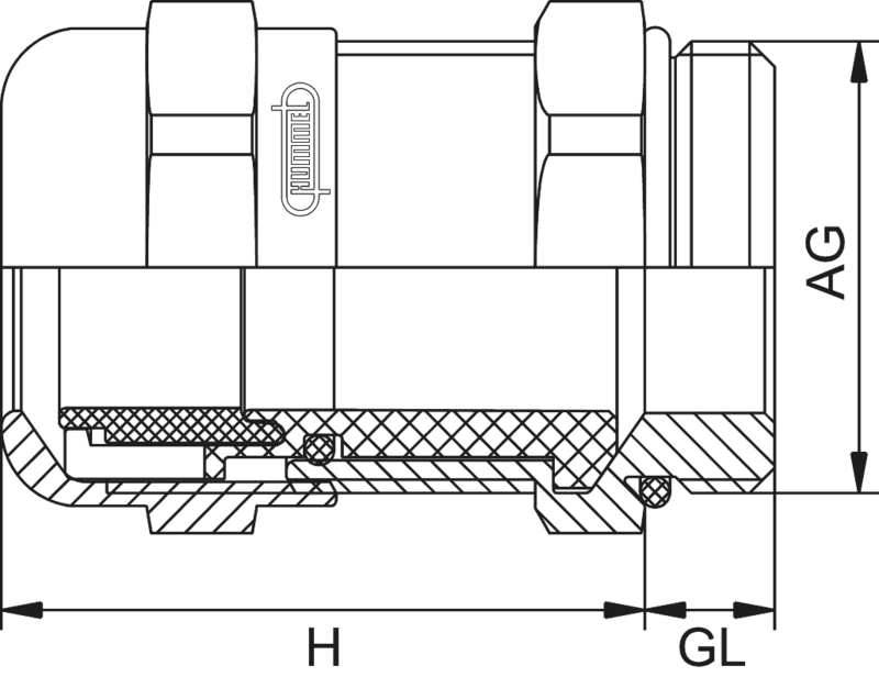 Nippel, HSK-M-EMC-D M12X1,5 LANG 1631120030 - Bilde 2