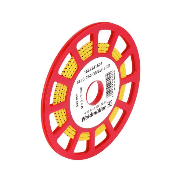 Ledningsmerking med trykk, CLI C 02-3 MRK K GUL RULL A500 1568241657
