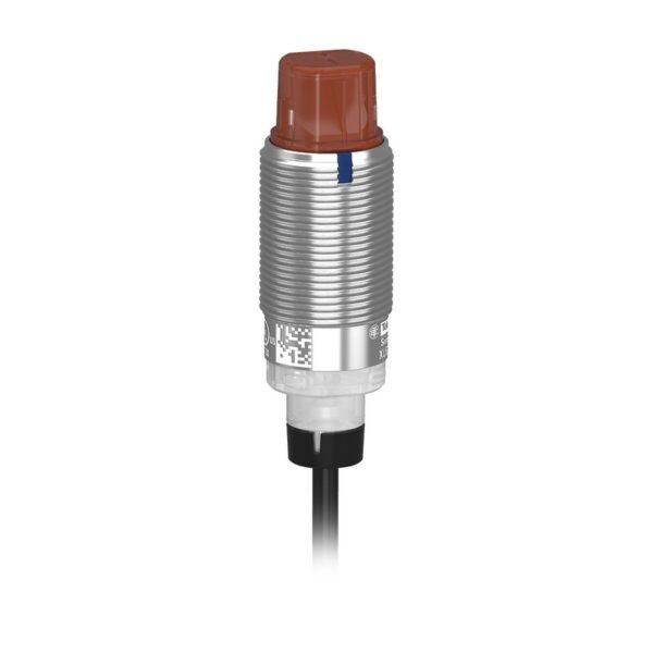 FOTOELEKTRISK SENSOR SYLINDRISK METALLVINKEL GJENNOM STRÅLESENDER SN15M KABEL 2M 24V