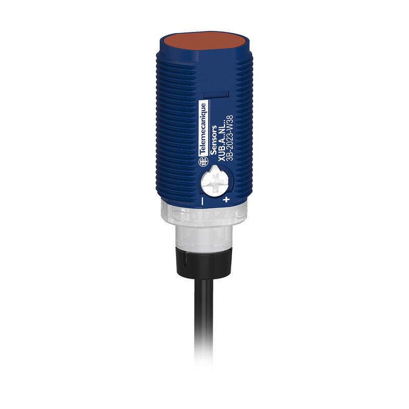 FOTOELEKTRISK SENSOR SYLINDRISK PLAST GJENNOMSTRÅLEMOTTAKER SN15M NPN NO NC KABEL 2M 24V - Bilde 1