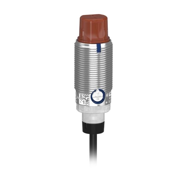 FOTOELEKTRISK SENSOR SYLINDRISK METALLVINKEL GJENNOM-STRÅLE MOTTAKER SN15M PNP NO NC-KABEL 2M 24V