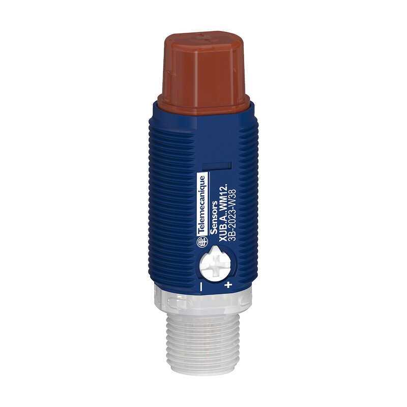 FOTOELEKTRISK SENSOR SYLINDRISK IOLINK PLASTVINKEL GJENNOM STRÅLEMOTTAKER SN15M PNP/NPN NO/NC-KONTAKT M12 24V - Bilde 1