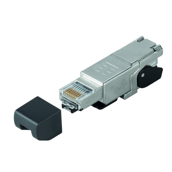 Nettverk OT, Plugger og kontakter, ETHERNET KONNEKTOR, VERKTØYFRI, RJ45, CAT.6, RETT