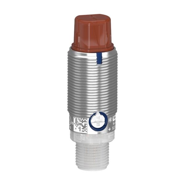 FOTOELEKTRISK SENSOR SYLINDRISK METALLVINKEL GJENNOM-STRÅLE MOTTAKER SN15M PNP NO NC-KONTAKT M12 24V